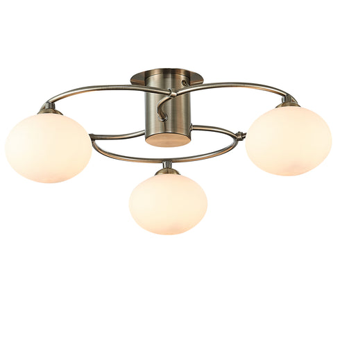 Flush luminaire in Antique Brass LL00132